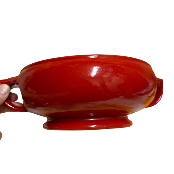 MCM HALL’S Red Sundial Casserole Covered Superior Quality Kitchenware Vintage ❤️ - Picture 3 of 10